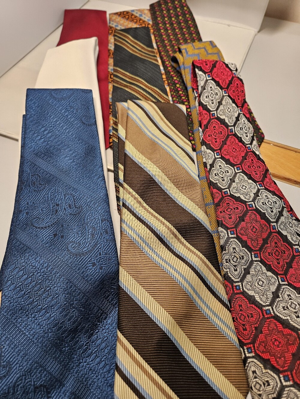 Bundle Lot Of 9  Vintage Mens Ties Neckties - Picture 4 of 4